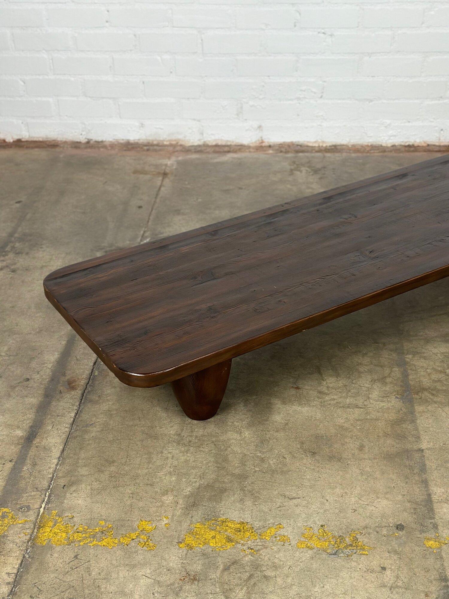 “Theo” Primitive Coffee Table by Six Penny- Ebony Stain 3