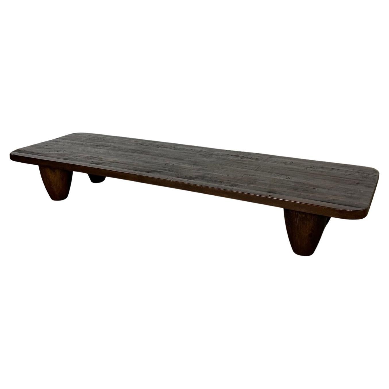 “Theo” Primitive Coffee Table by Six Penny- Ebony Stain