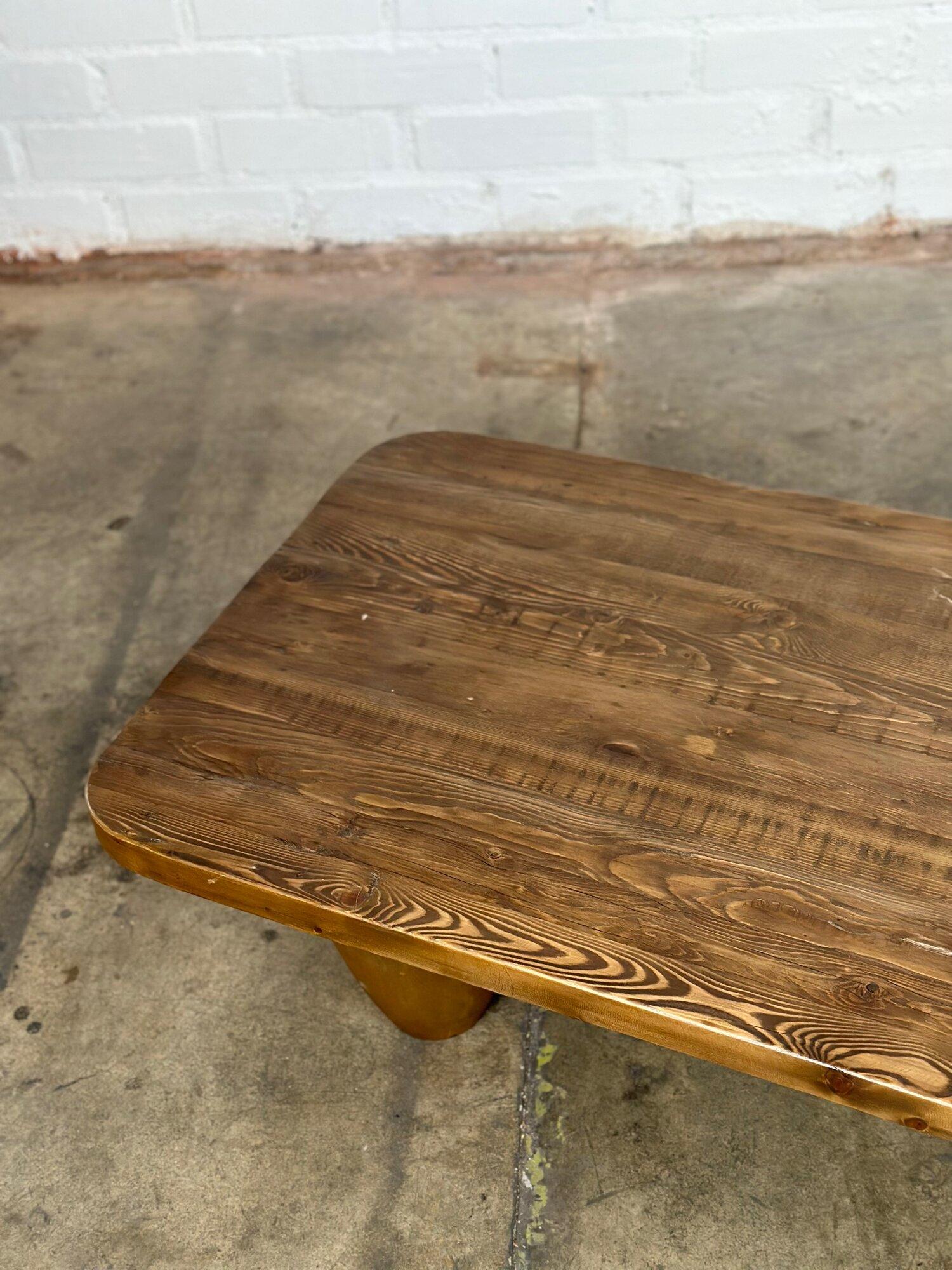 “Theo” Primitive Coffee Table by Six Penny- Light Stain- San Francisco 2