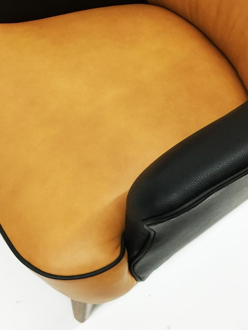 20th Century Leather Lounge Chair by Theo Ruth for Artifort, 1950s For Sale