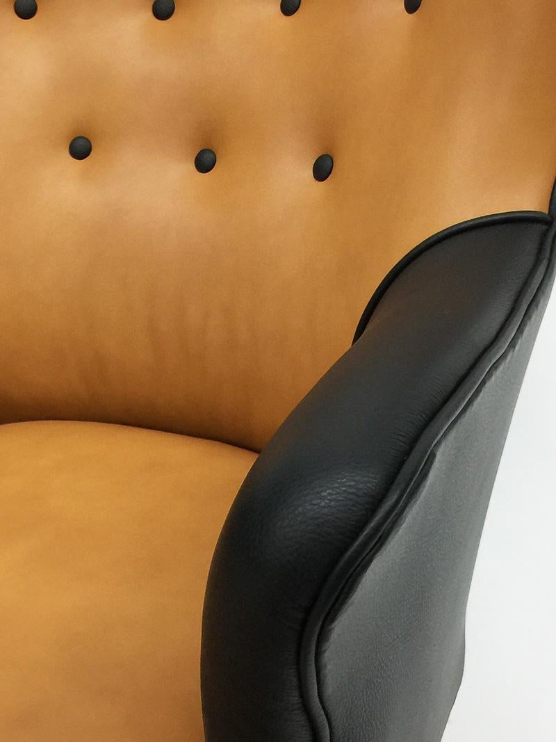 Leather Lounge Chair by Theo Ruth for Artifort, 1950s For Sale 2