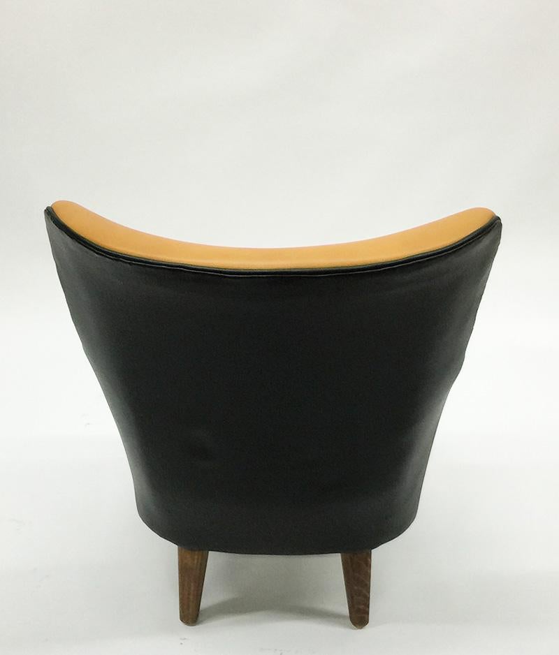 Leather Lounge Chair by Theo Ruth for Artifort, 1950s For Sale 3