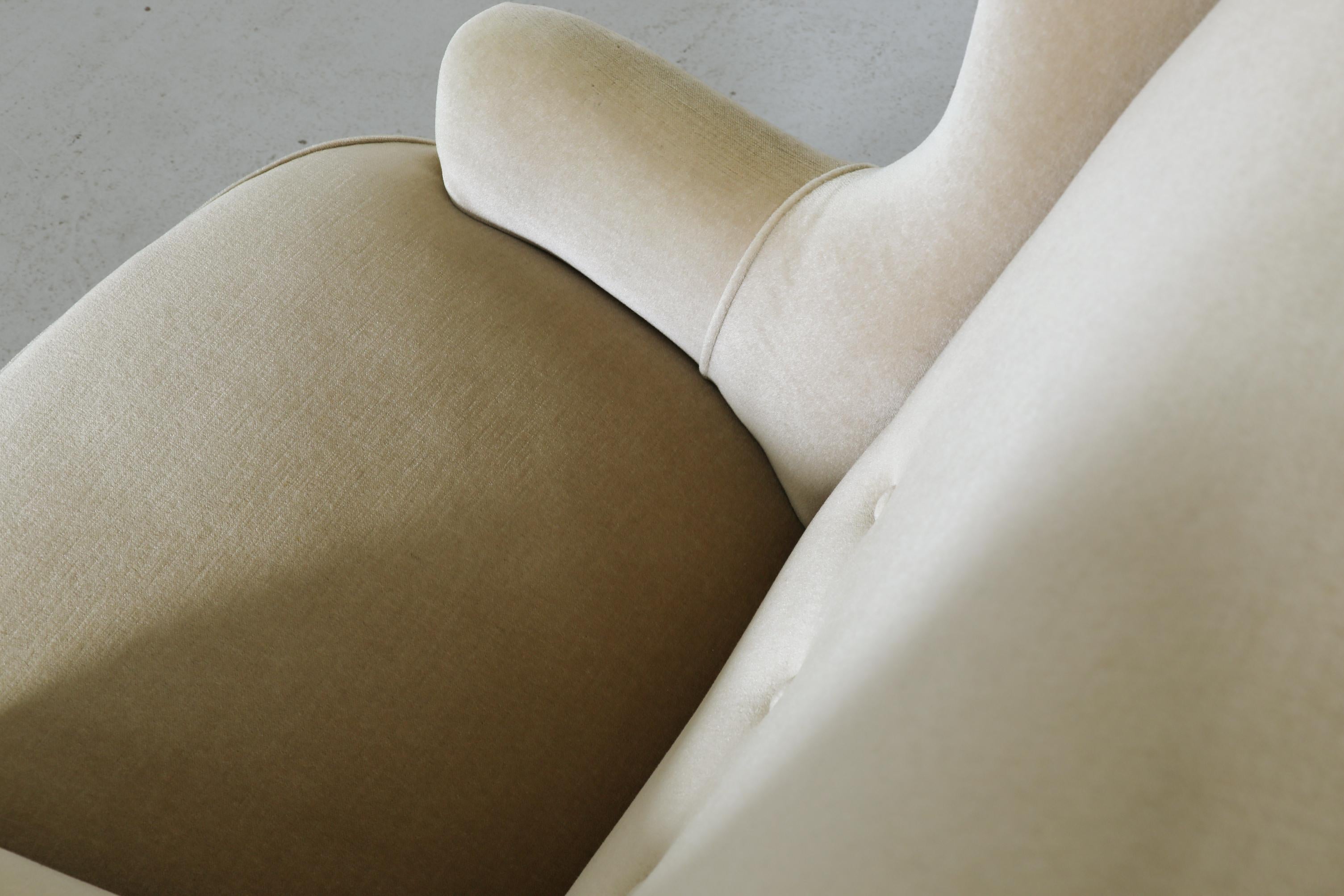 Silla de salón Theo Ruth de mohair beige para Artifort, mediados del siglo XX holandés en venta 12