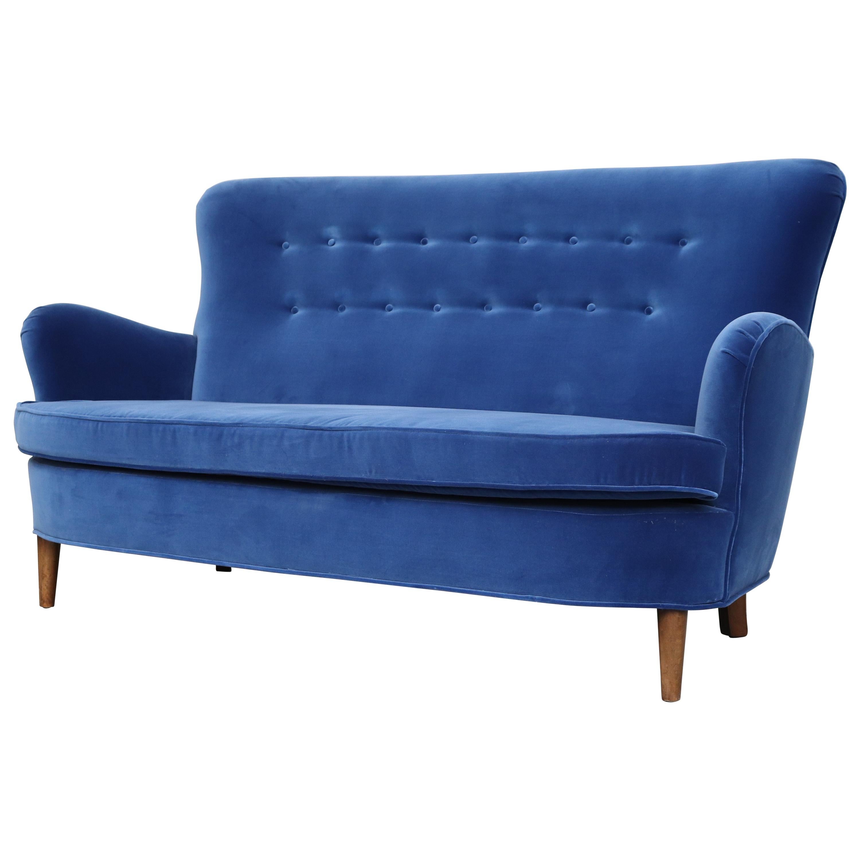 Theo Ruth Cobalt Blue Sofa by Artifort