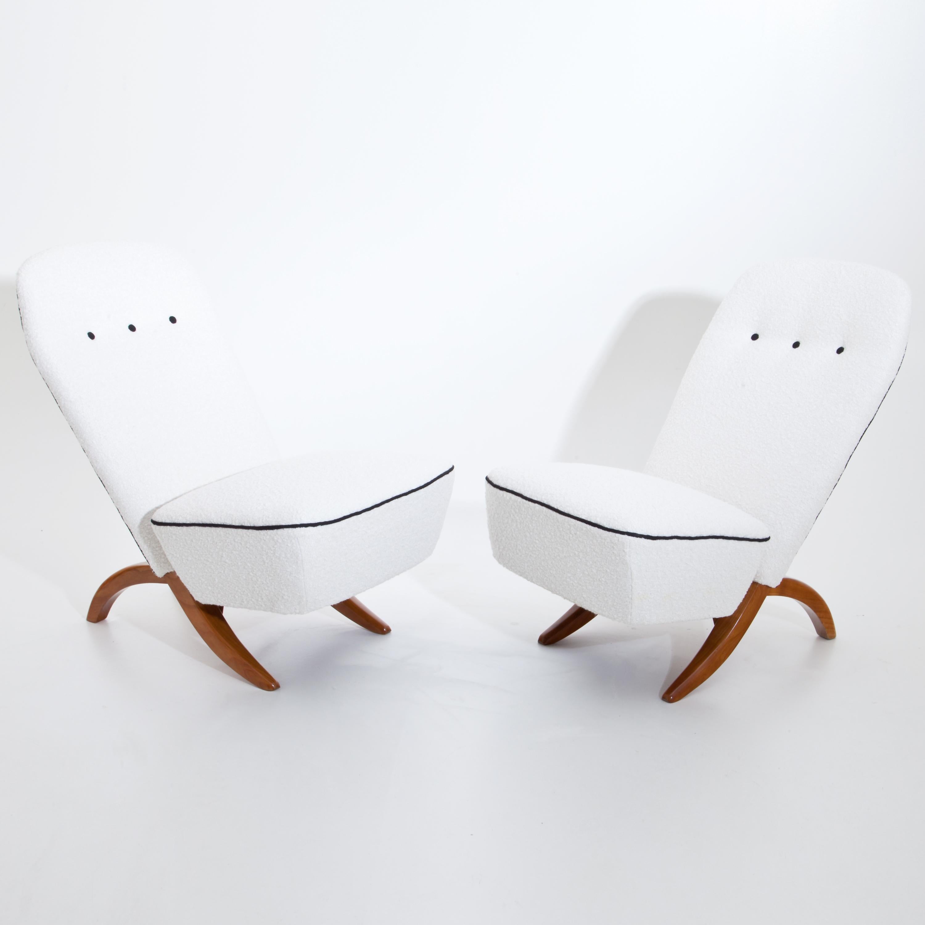 Dutch Theo Ruth Congo Lounge Chairs, Netherlands, Mid-20th Century