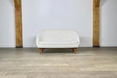 Theo Ruth for Artifort 115 Sofa in Bouclé and Oak, 1950s