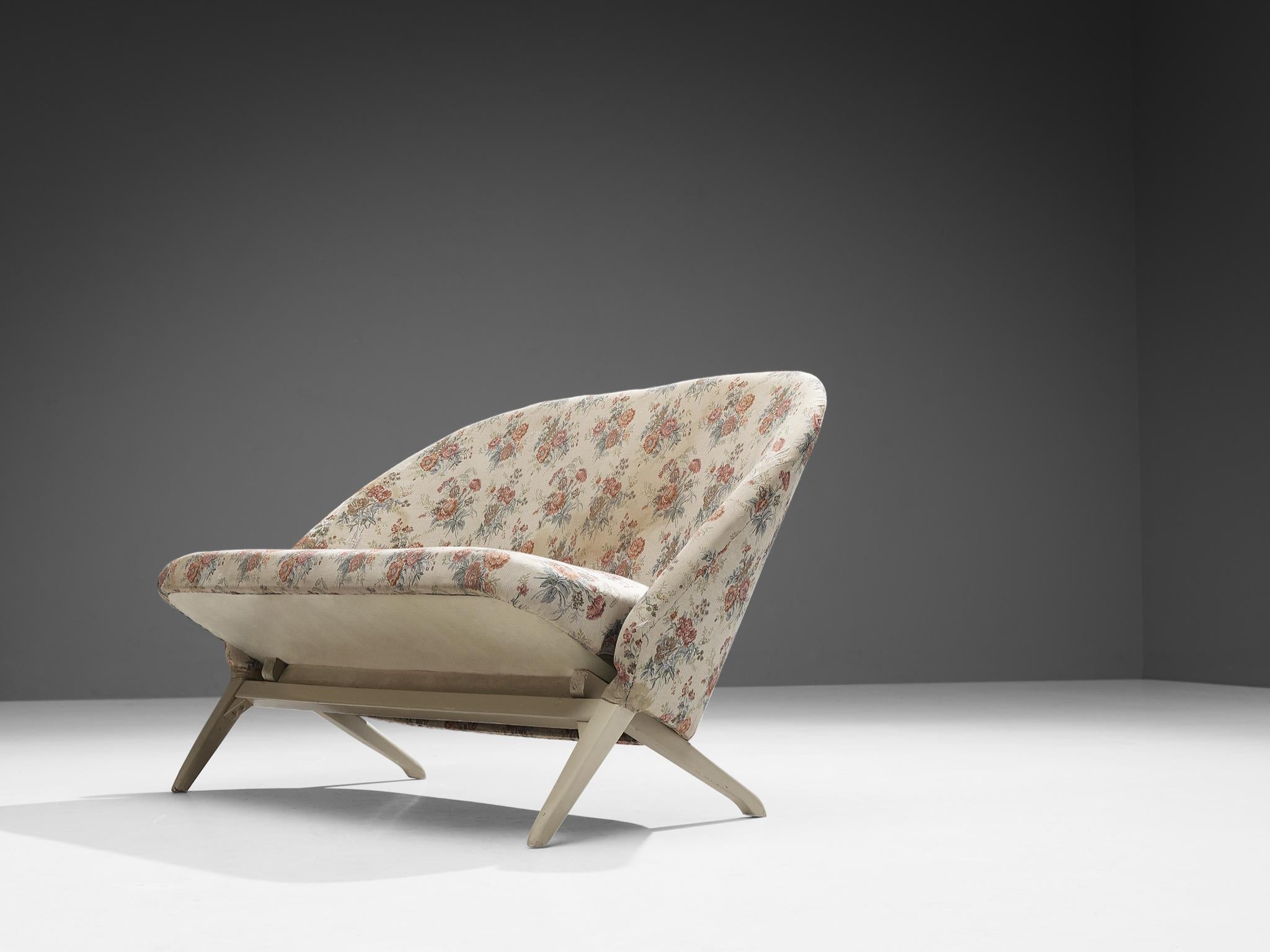 Mid-20th Century Theo Ruth for Artifort Congo Sofa in Floral Upholstery For Sale