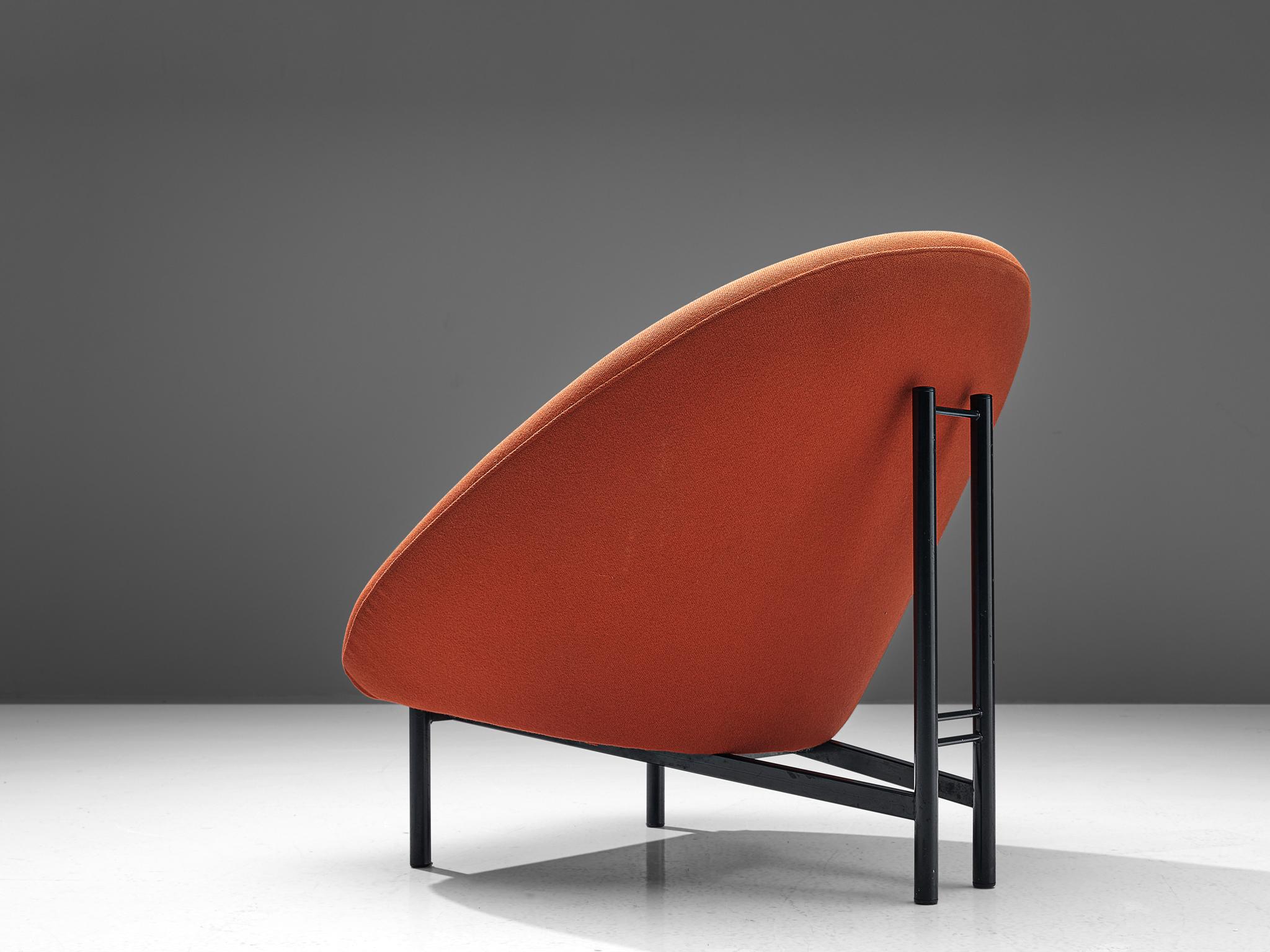 Mid-Century Modern Theo Ruth pour Artifort fauteuil de salon orange