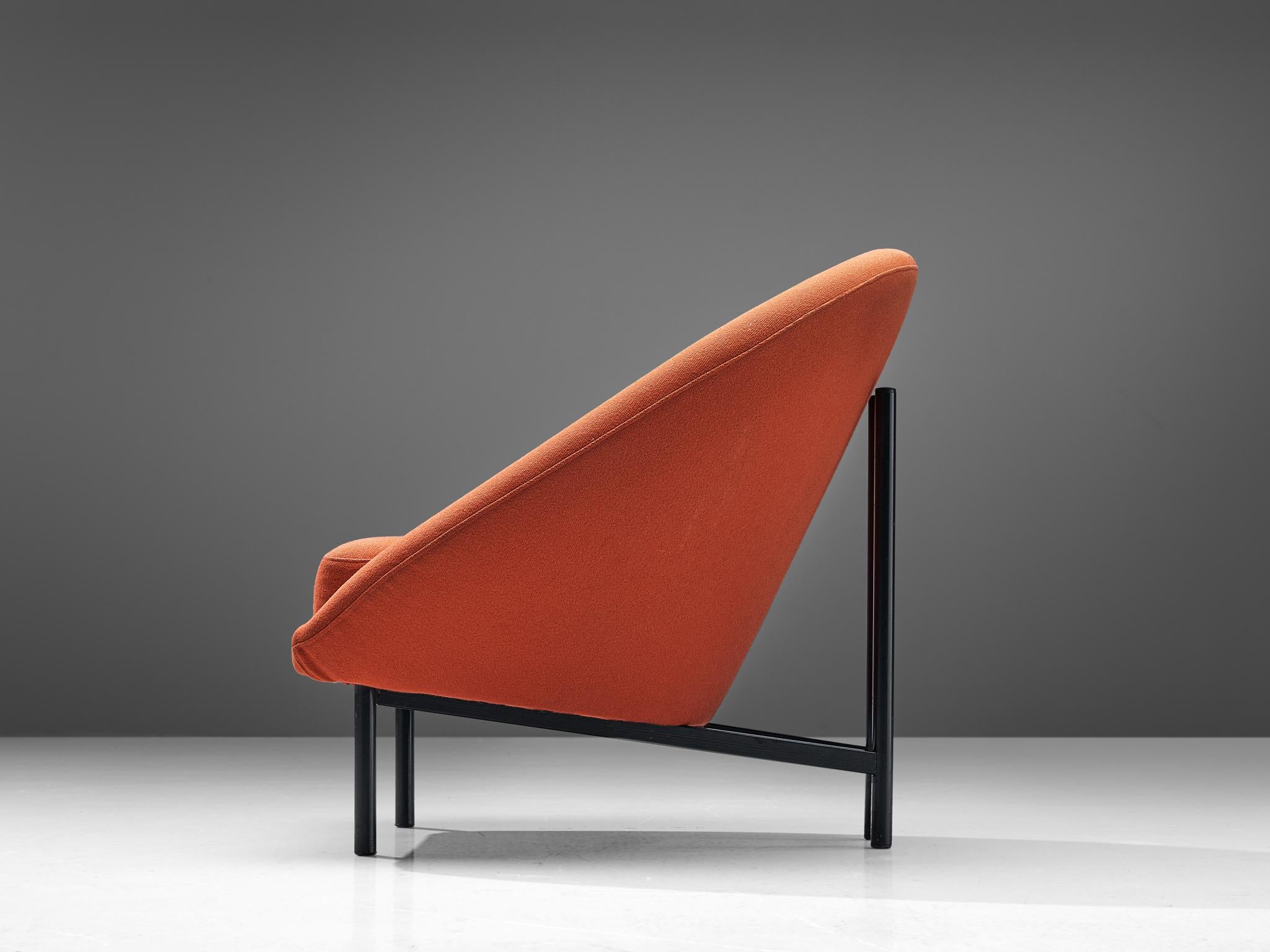 Néerlandais Theo Ruth pour Artifort fauteuil de salon orange
