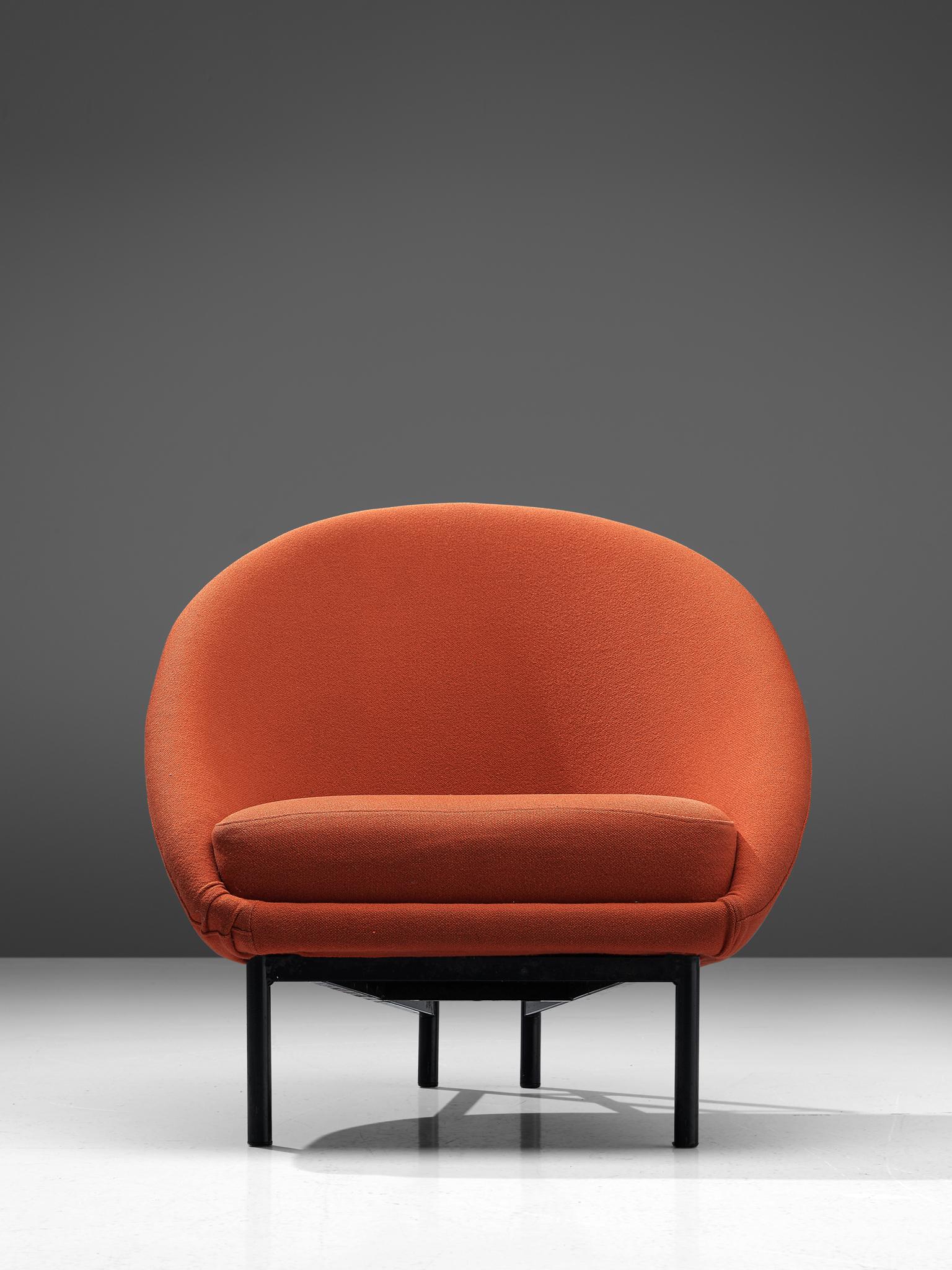 Fin du 20e siècle Theo Ruth pour Artifort fauteuil de salon orange