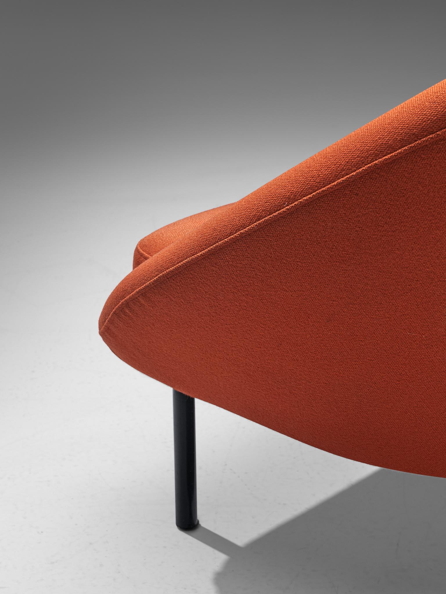 Theo Ruth pour Artifort fauteuil de salon orange 2