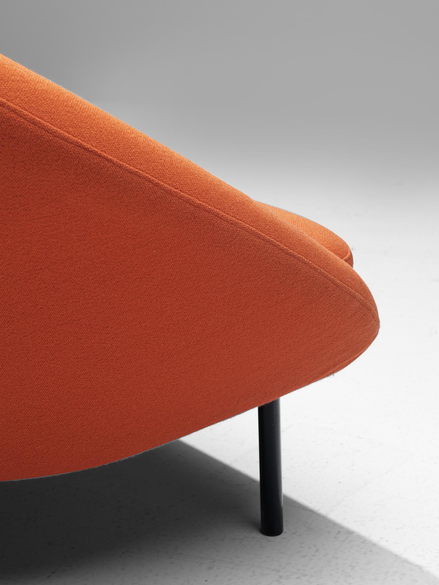 Mid-Century Modern Theo Ruth for Artifort Orange Sofa