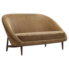 Theo Ruth for Artifort Sofa in Beige Corduroy Upholstery