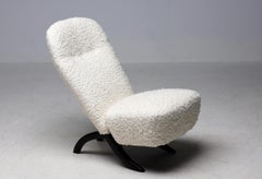 Theo Ruth for Artifort White Teddy 'Congo' Chair Dutch Mid Century Modern