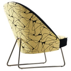 Vintage Theo Ruth Lounge Chair in Patterned Fabric 