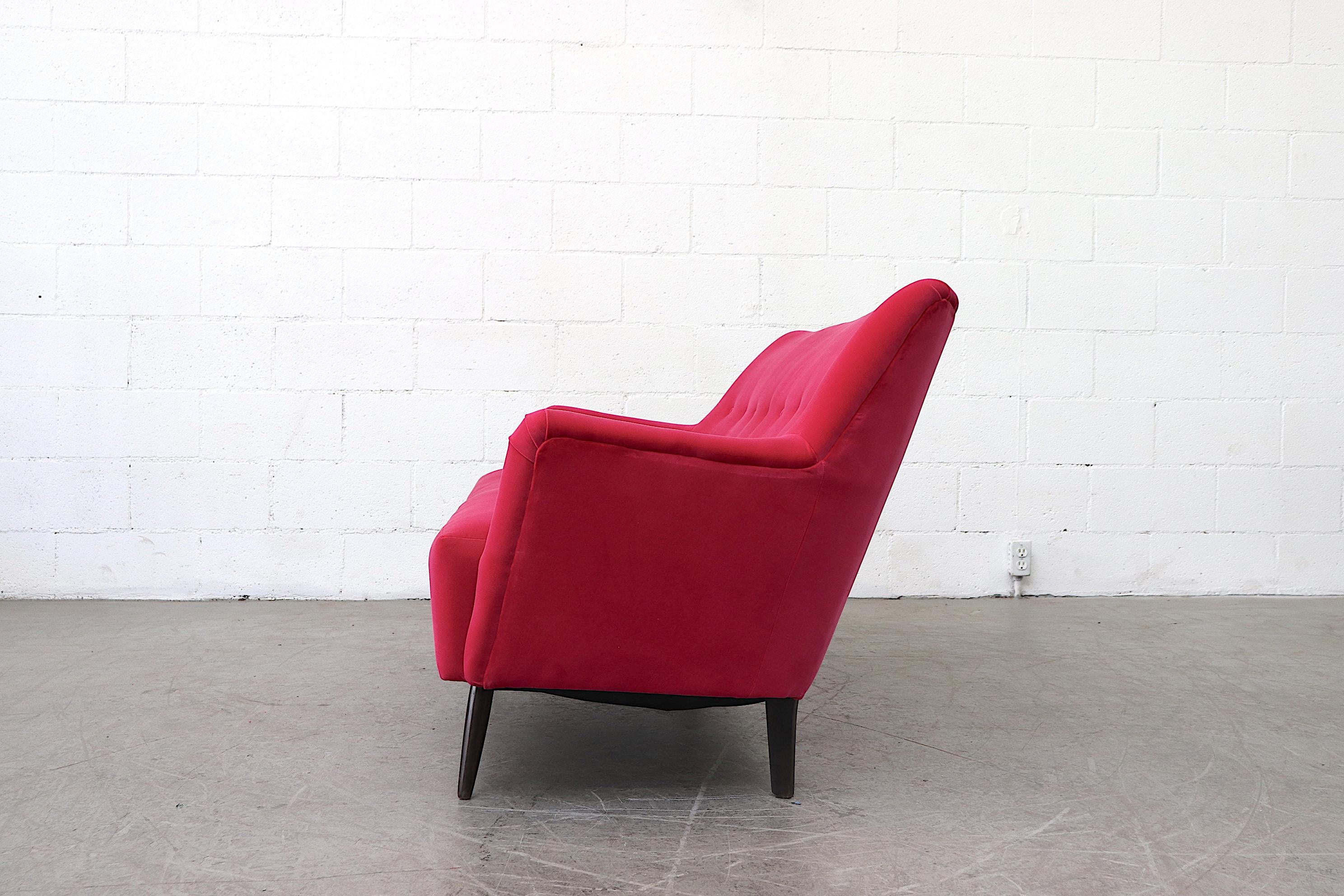 Mid-Century Modern Theo Ruth Loveseat by Artifort