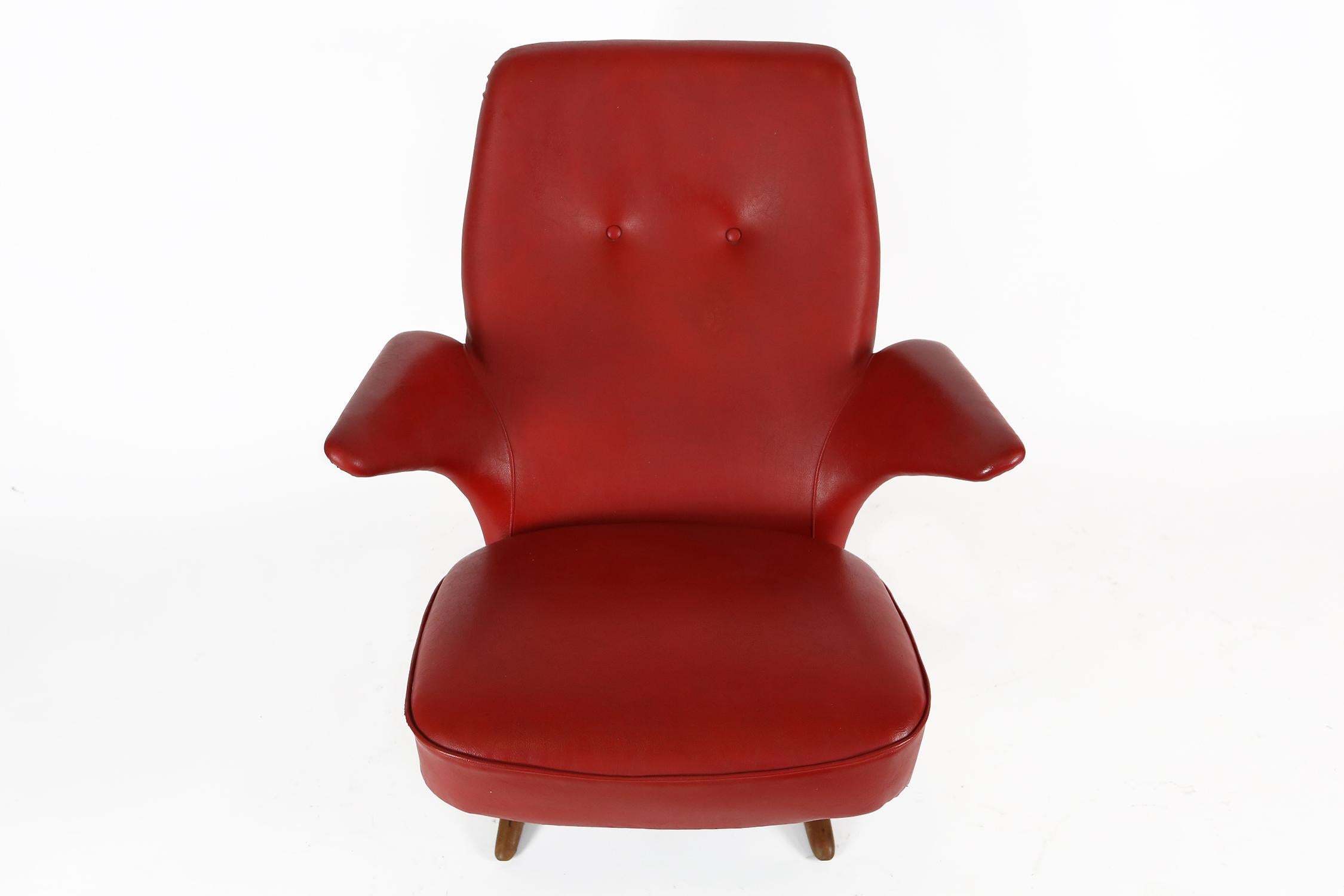 Theo Ruth Mid-Century Modern Armchair Model Penguin for Artifort, 1957 In Good Condition For Sale In Ghent, BE