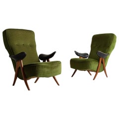 Theo Ruth Model 105 Armchairs