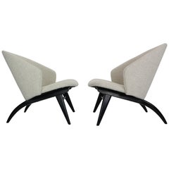 Theo Ruth Set of Two Lounge Chairs for Artifort, 1950s