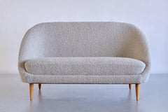 Theo Ruth Sofa, Modell 115 aus Zedernholz Boucl und Buche, Artifort, Niederlande, 1958