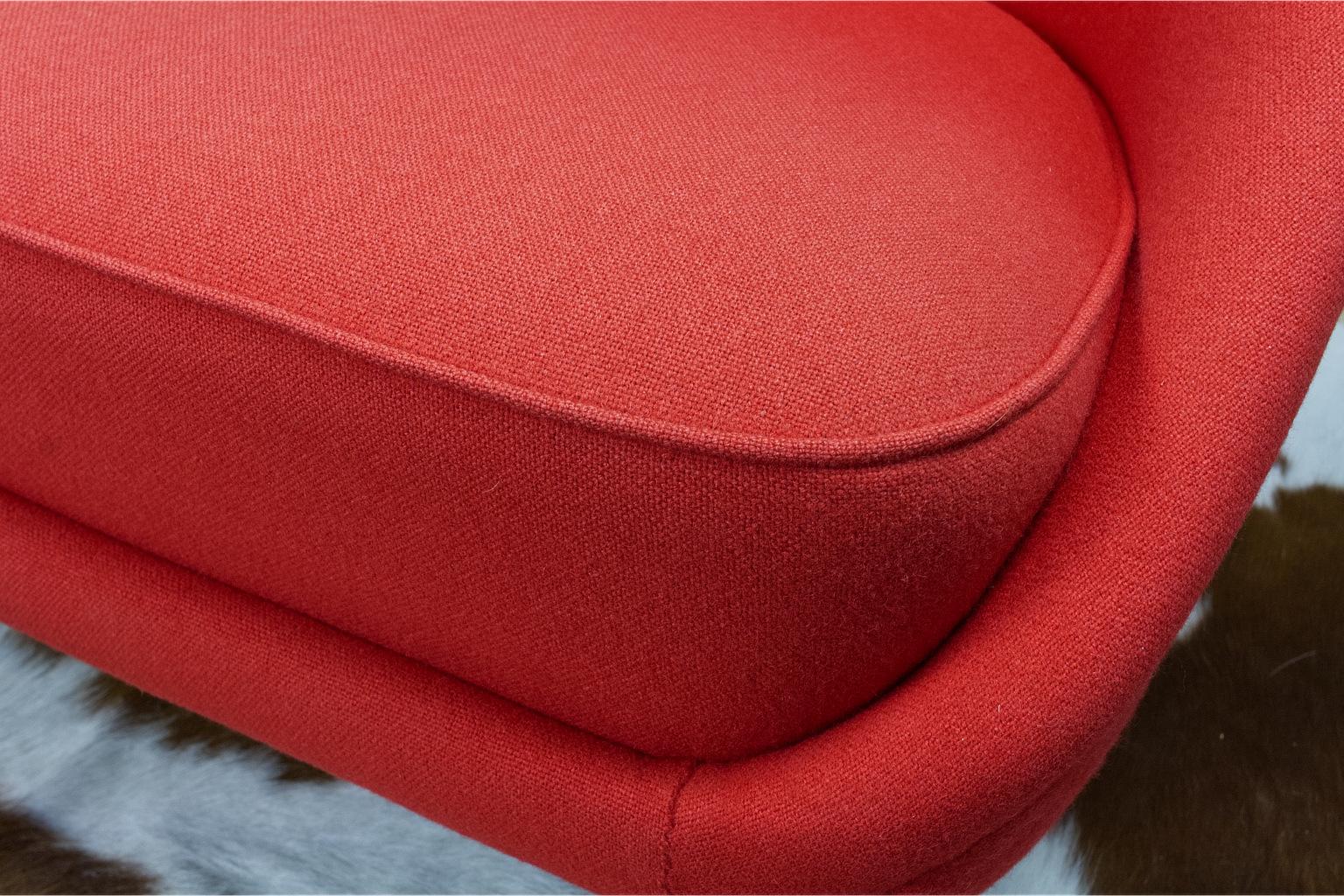 Mid-20th Century Theo Ruth Sofa or Love Seat in Red for Artifort, Model 115, 1970s For Sale