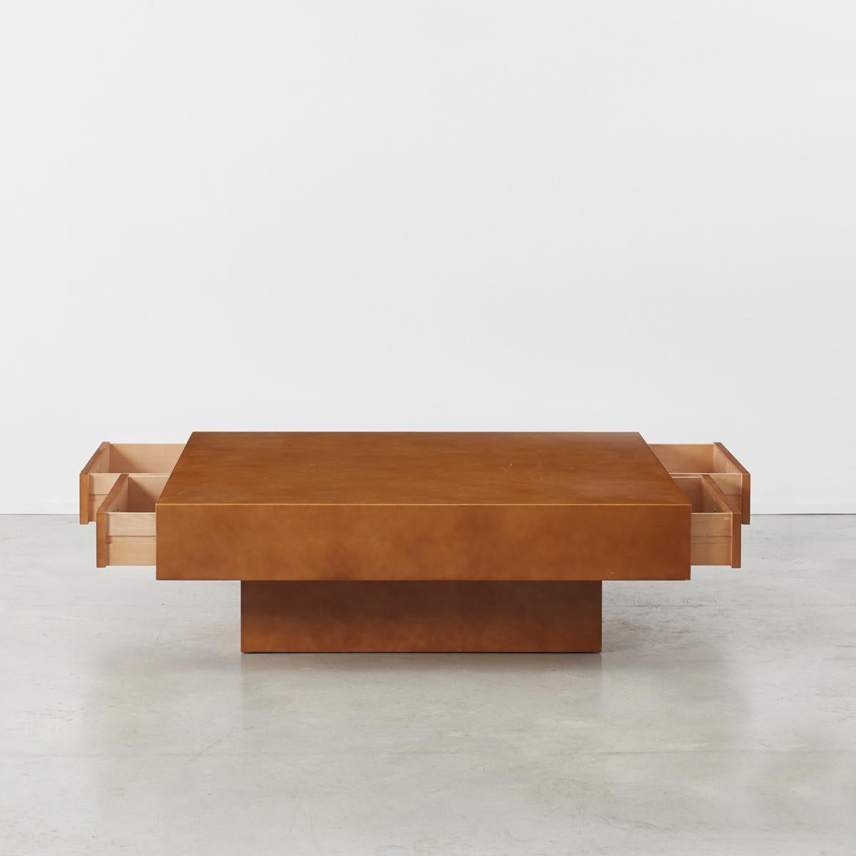 block square coffee table