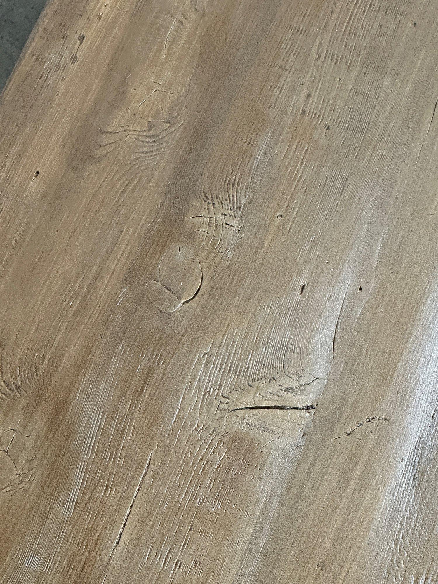 Theo Table in reclaimed Pine For Sale 5