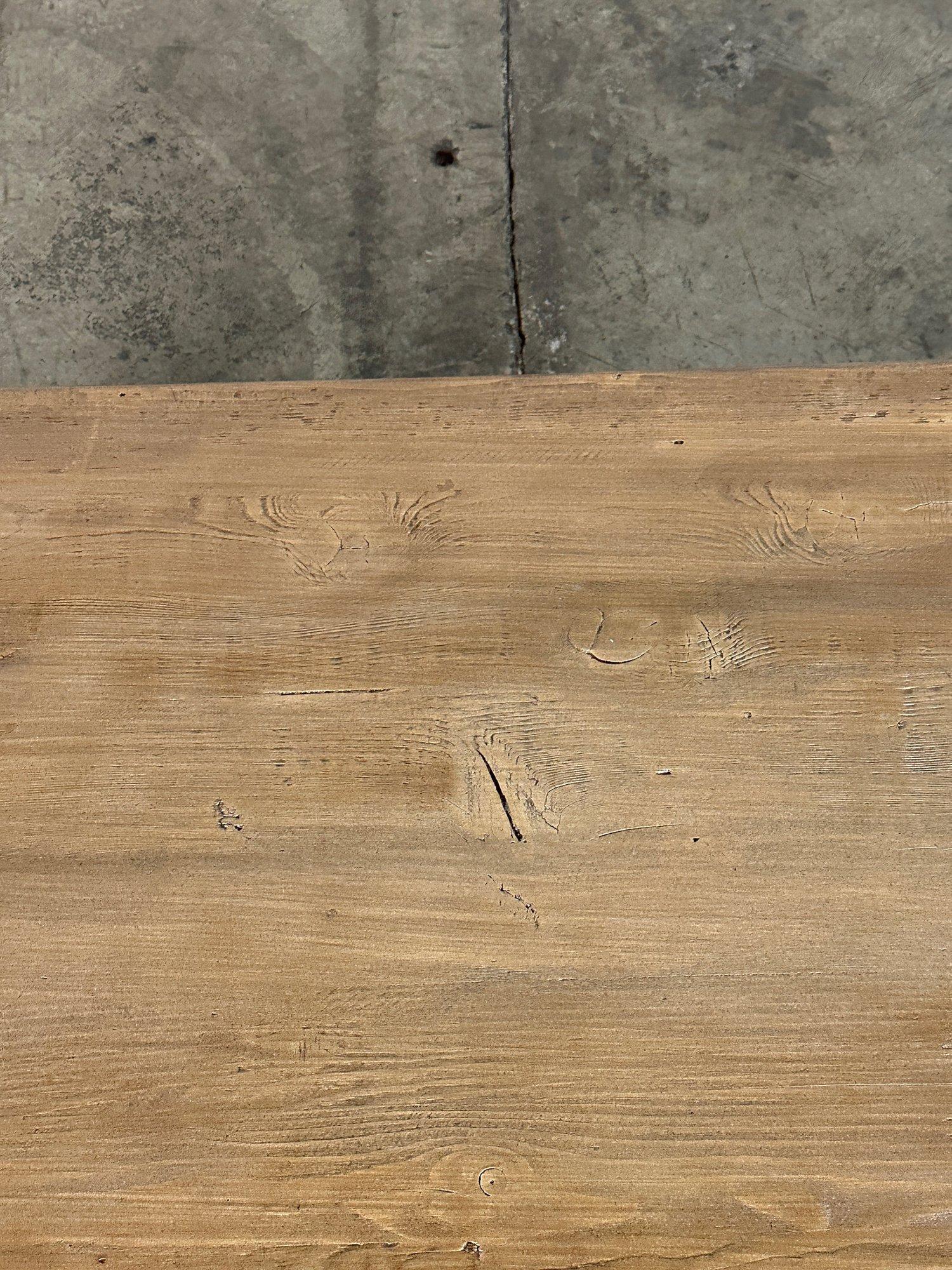 Theo Table in reclaimed Pine For Sale 6