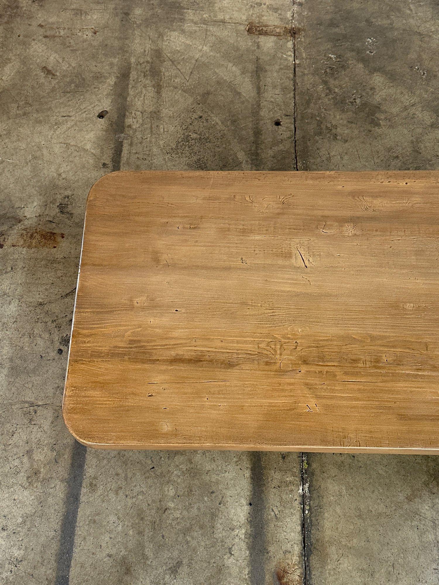 Theo Table in reclaimed Pine For Sale 7