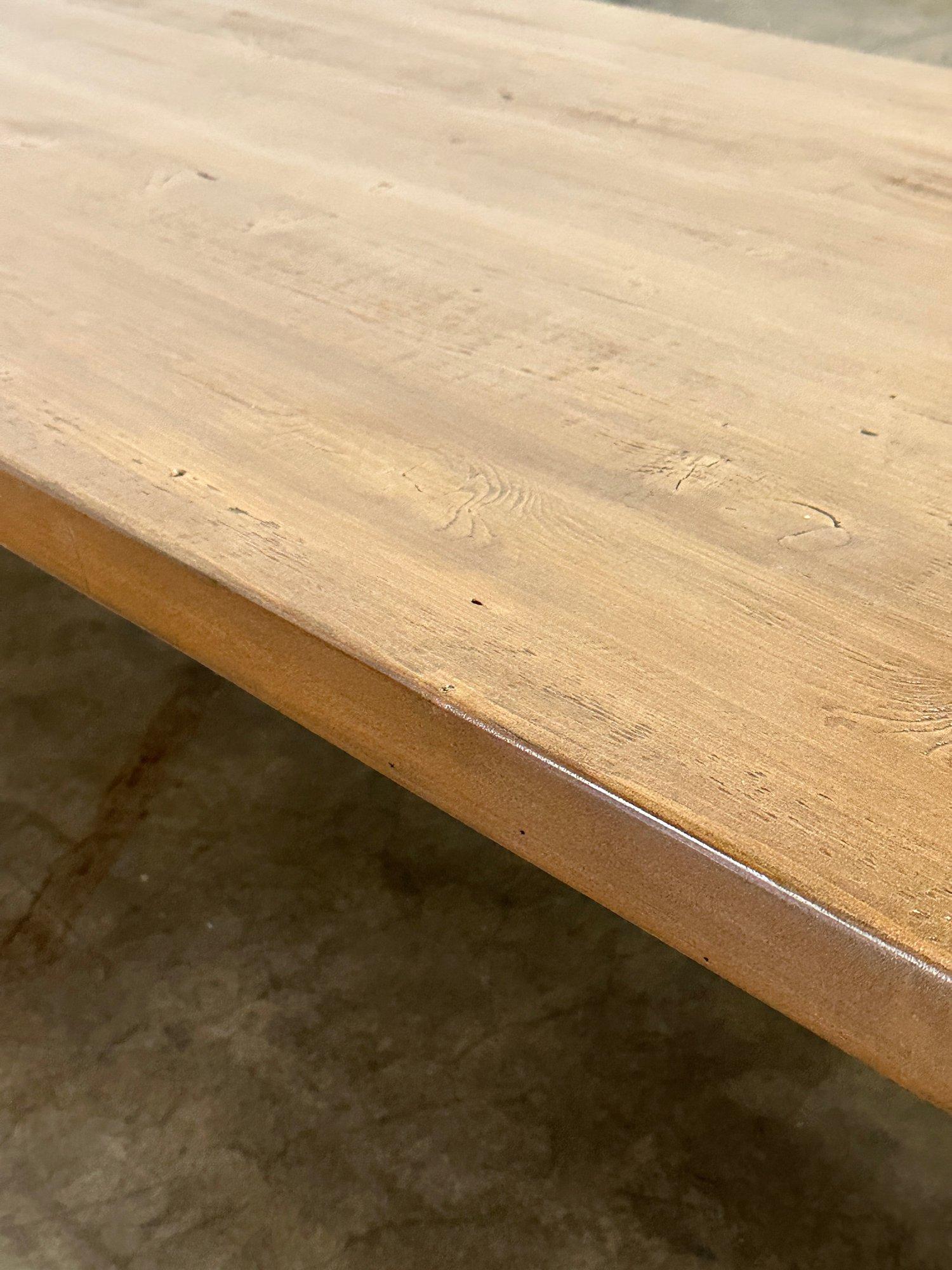 Theo Table in reclaimed Pine For Sale 9