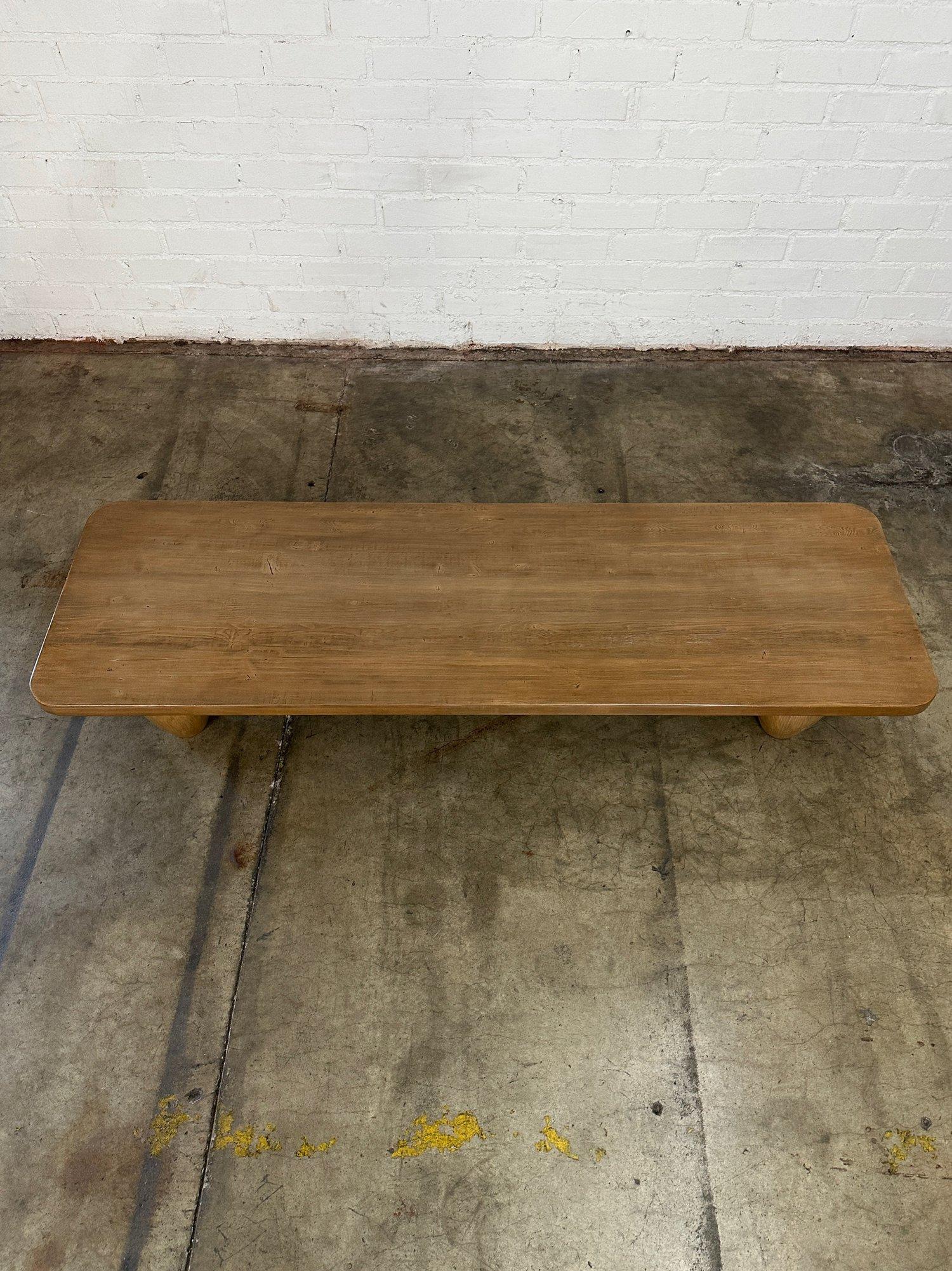 Organic Modern Theo Table in reclaimed Pine For Sale