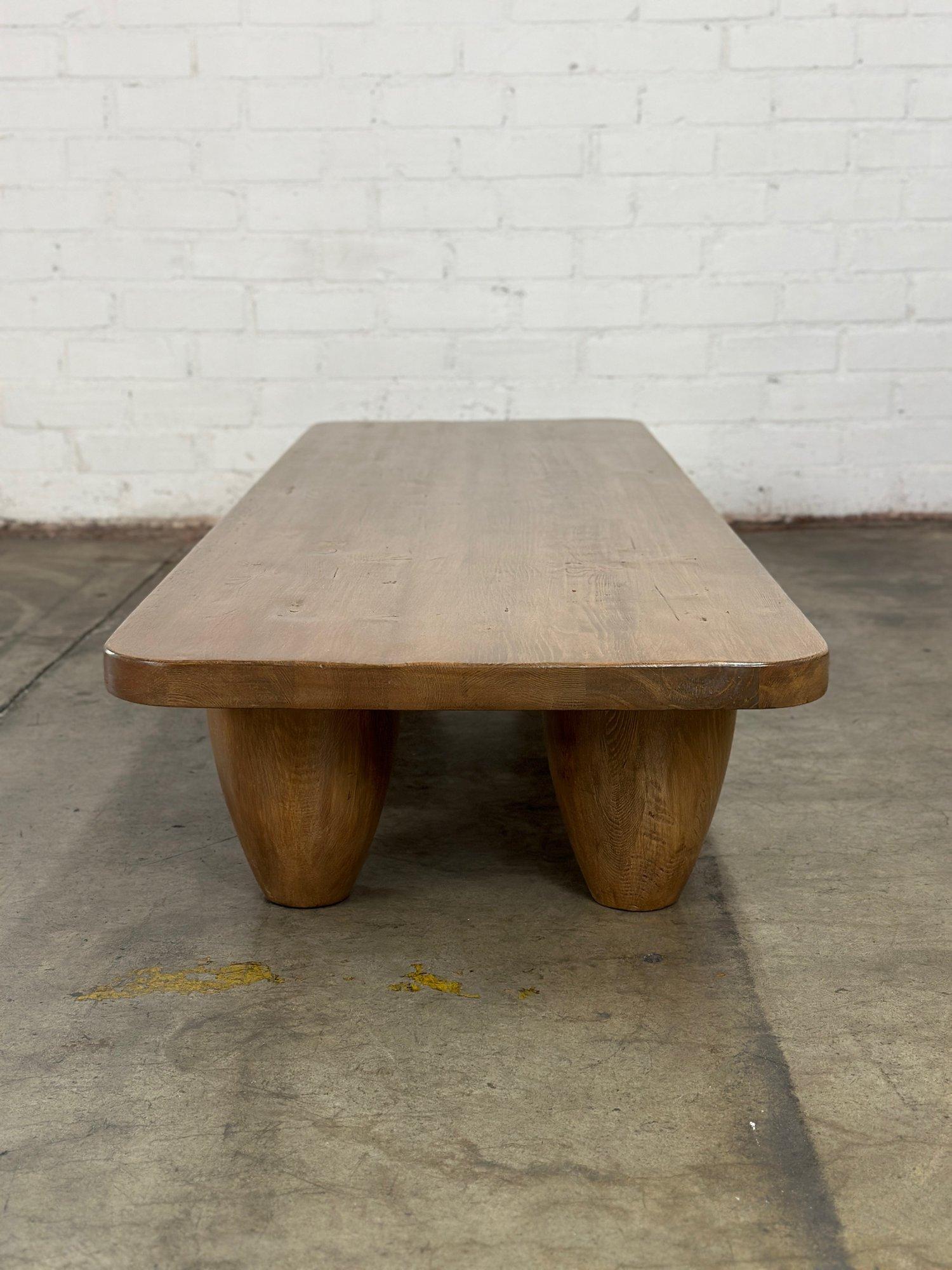 Wood Theo Table in reclaimed Pine For Sale