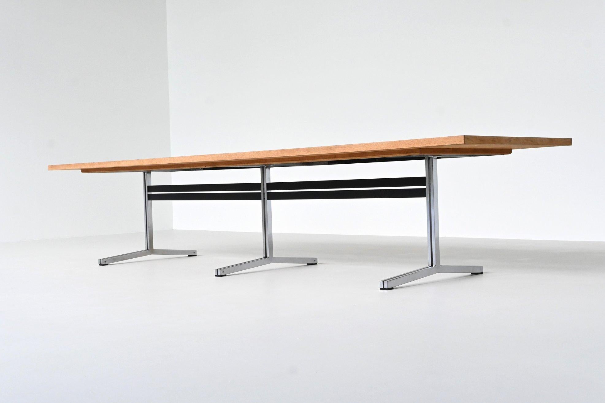 Theo Tempelman large dining table AP Originals The Netherlands 1960 11