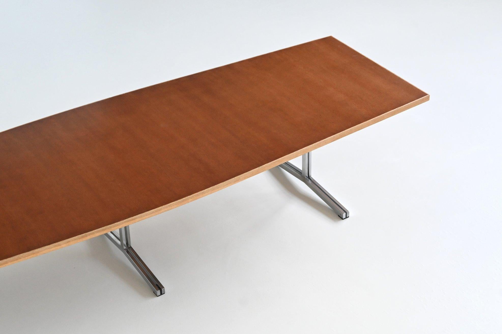 Theo Tempelman large dining table AP Originals The Netherlands 1960 13