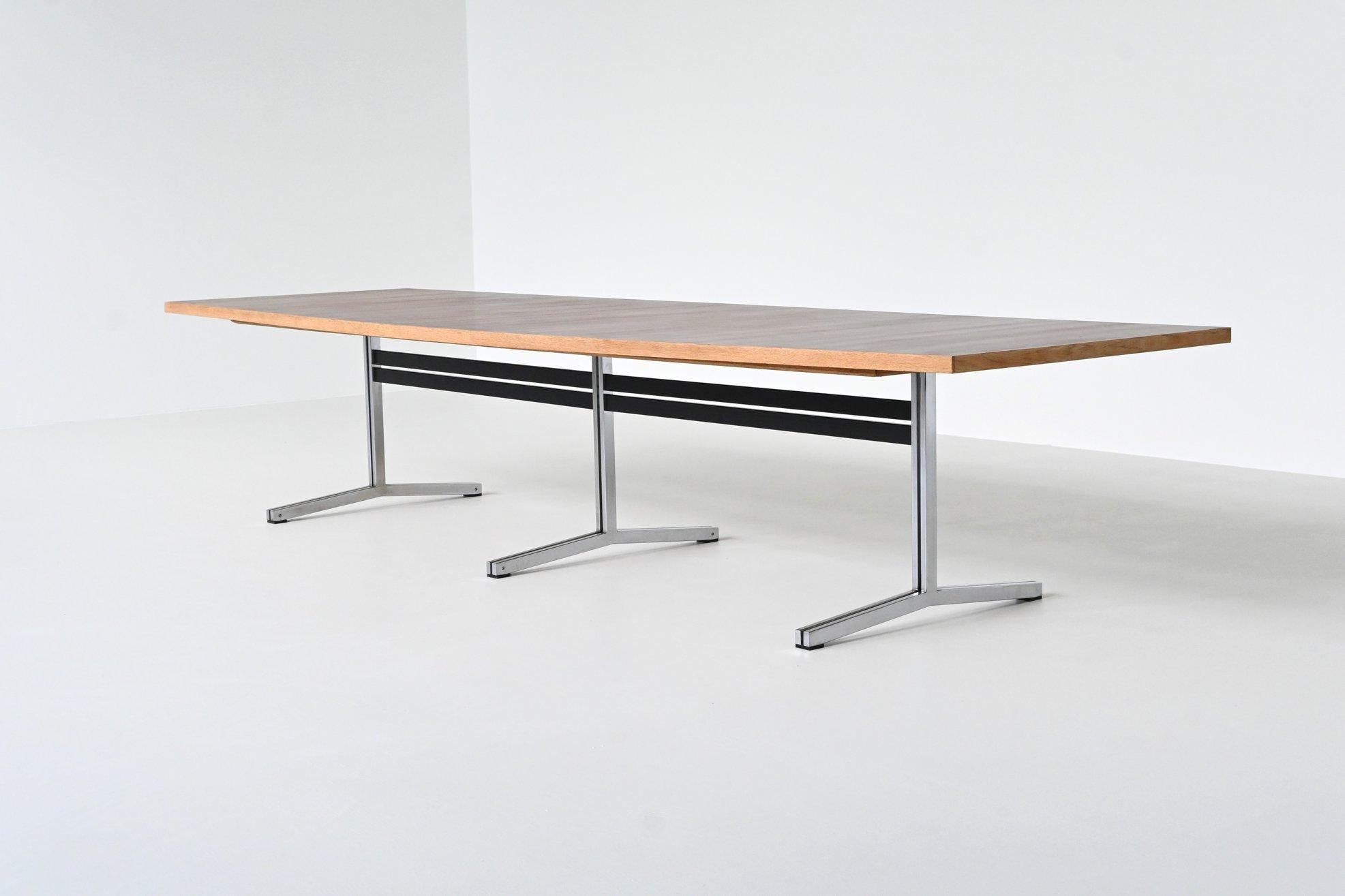 Dutch Theo Tempelman large dining table AP Originals The Netherlands 1960