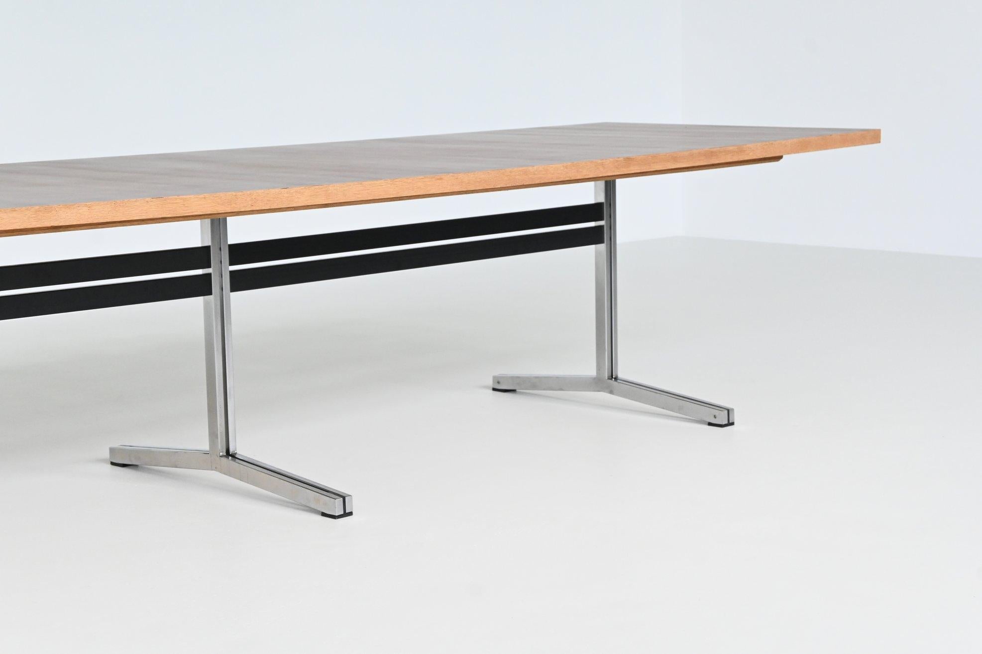 Mid-20th Century Theo Tempelman large dining table AP Originals The Netherlands 1960