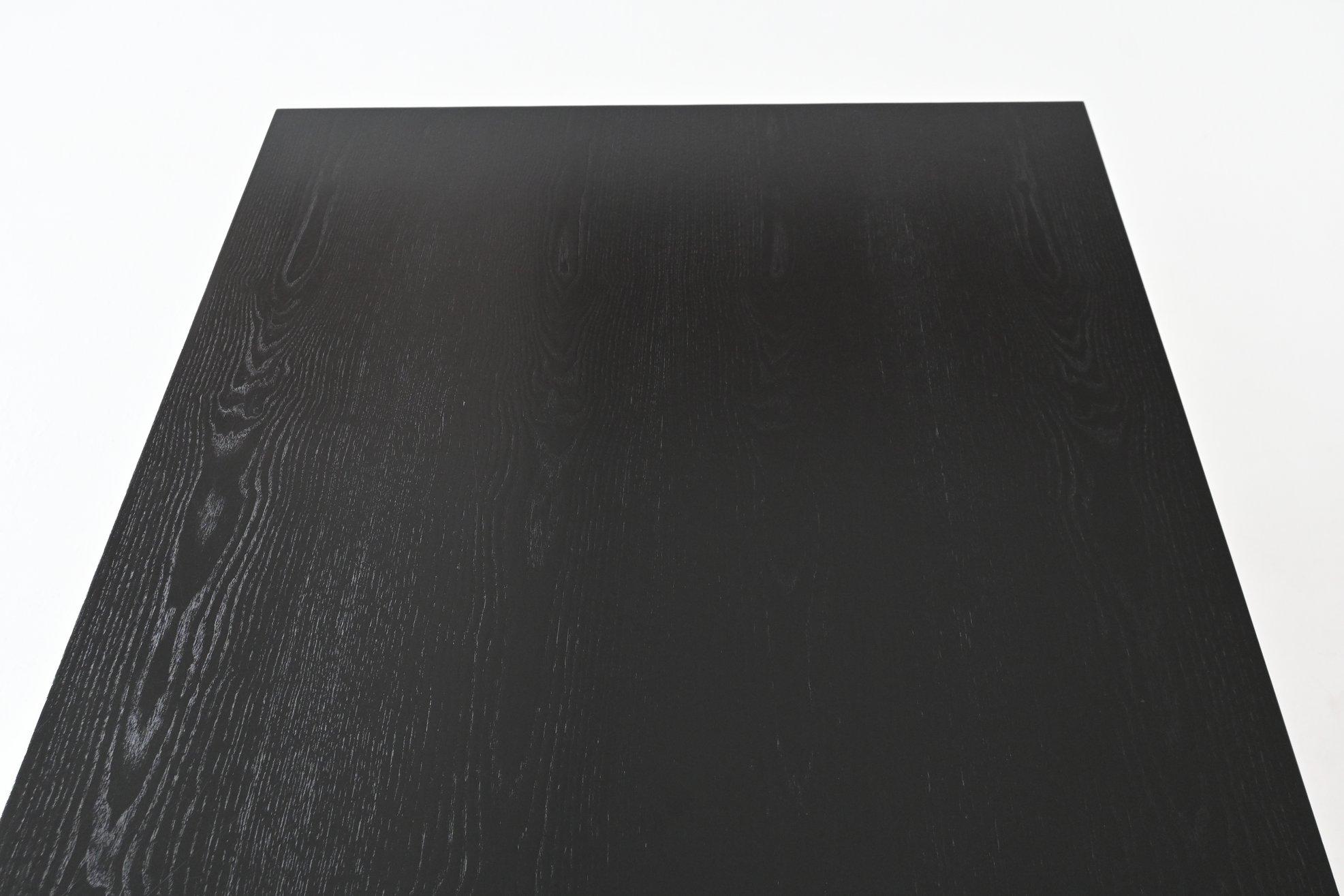 Theo Tempelman large writing desk in black AP Originals The Netherlands 1960 For Sale 11