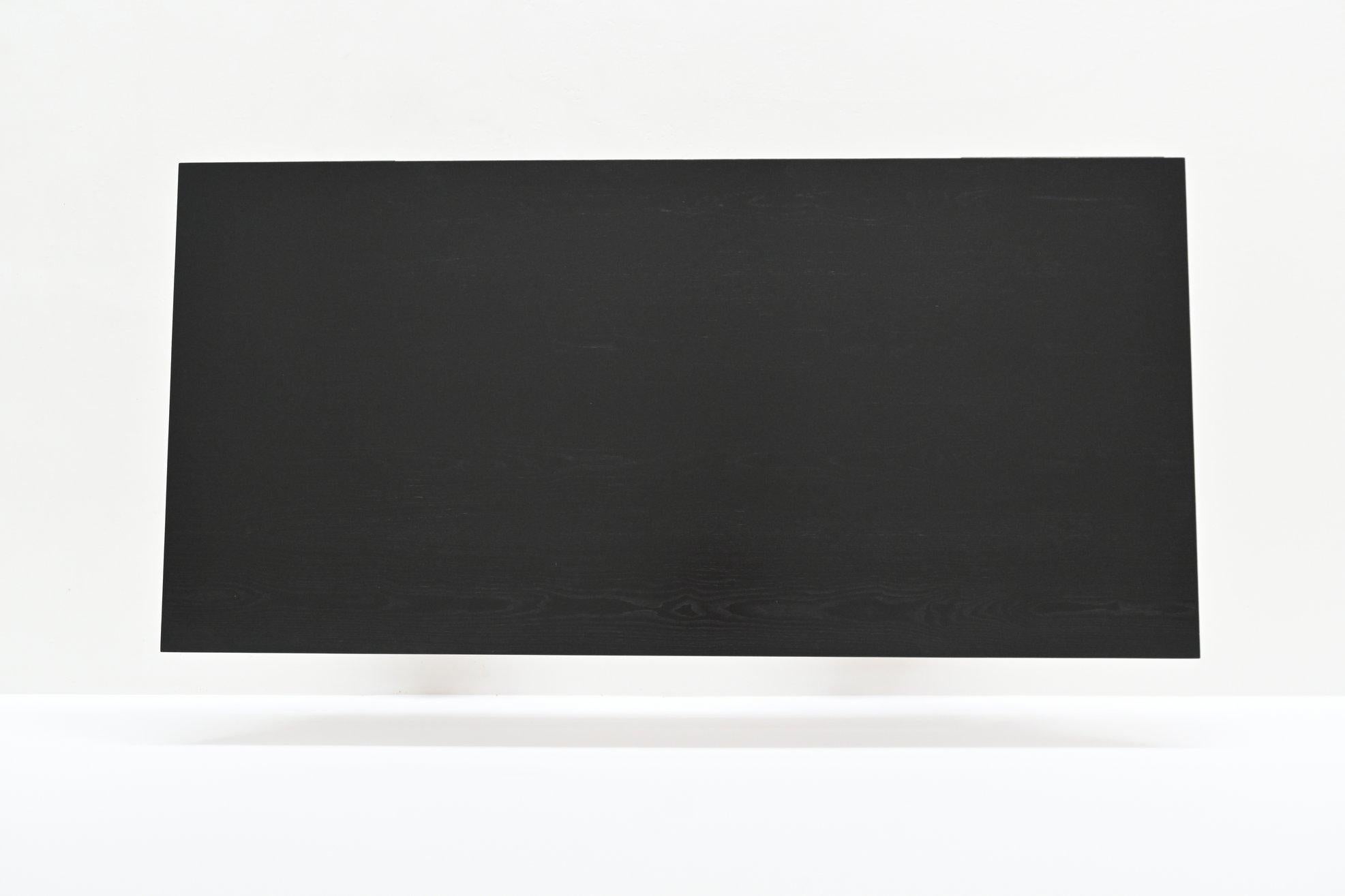 Theo Tempelman large writing desk in black AP Originals The Netherlands 1960 For Sale 12