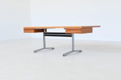 Theo Tempelman large writing desk in walnut AP Originals The Netherlands 1960