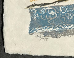 1983 Litografía firmada L'enfant habillé de lumière mystique