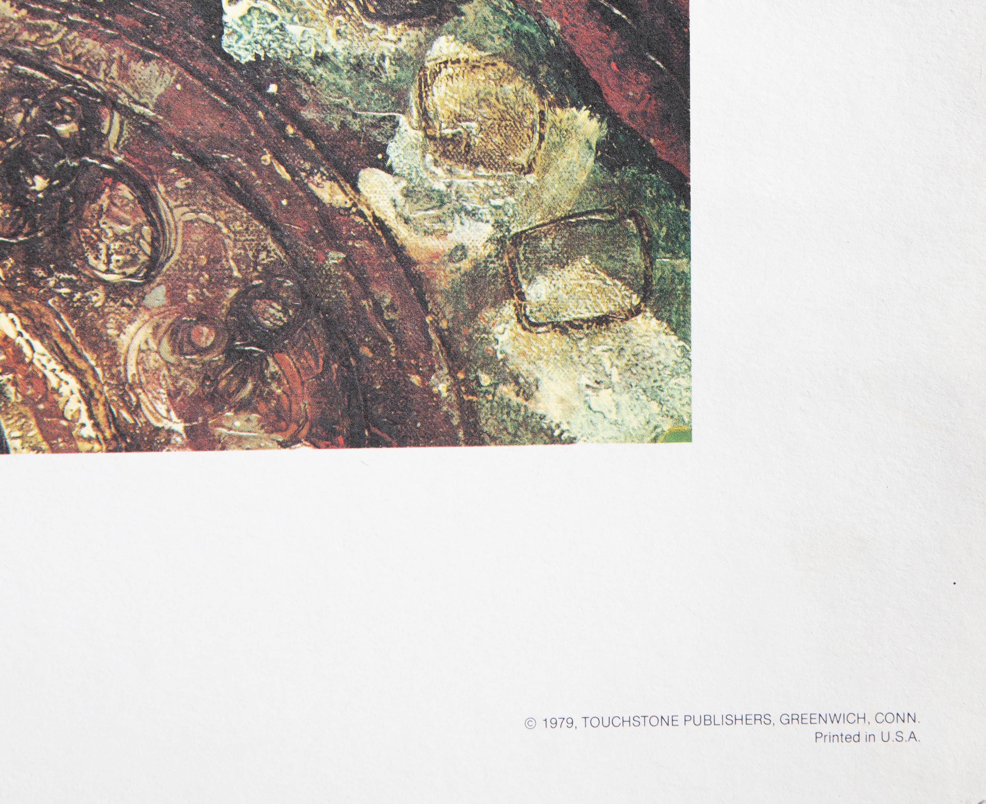 Candelabra, Surrealist Poster after Theo Tobiasse - Brown Interior Print by Théo Tobiasse
