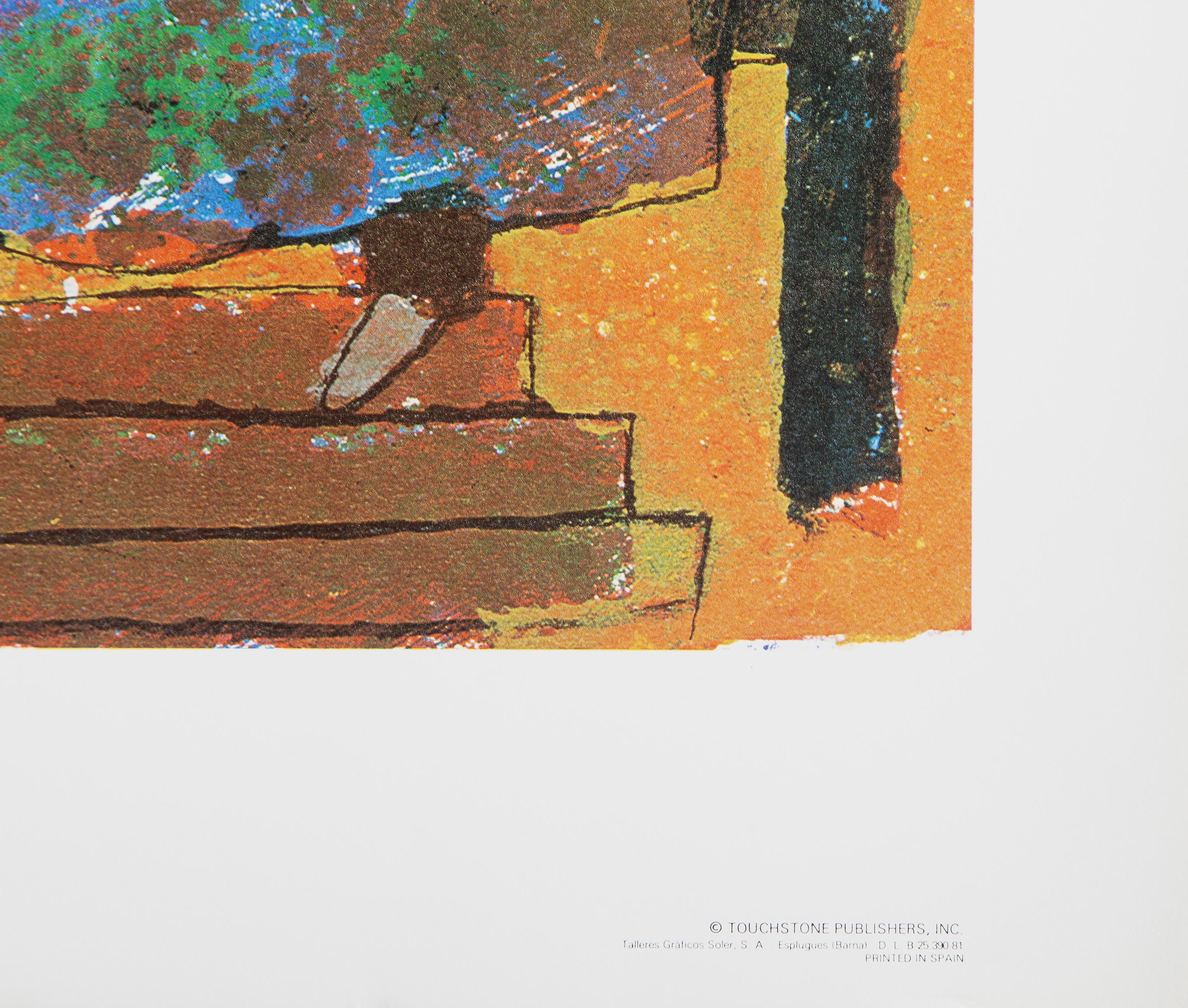 Coronation, Surrealist Poster after Theo Tobiasse - Gray Interior Print by Théo Tobiasse