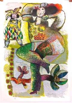 Theo Tobiasse Danse Pantomime Sérigraphie