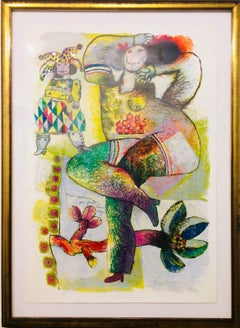 Theo Tobiasse Danse Pantomime Serigrafía