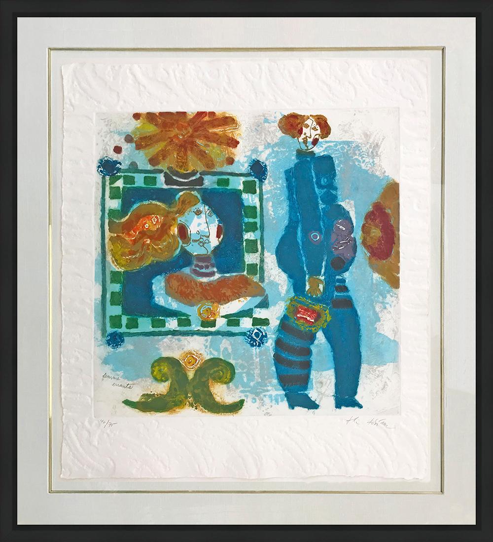 Théo Tobiasse Portrait Print - LA FEMME ERRANTE