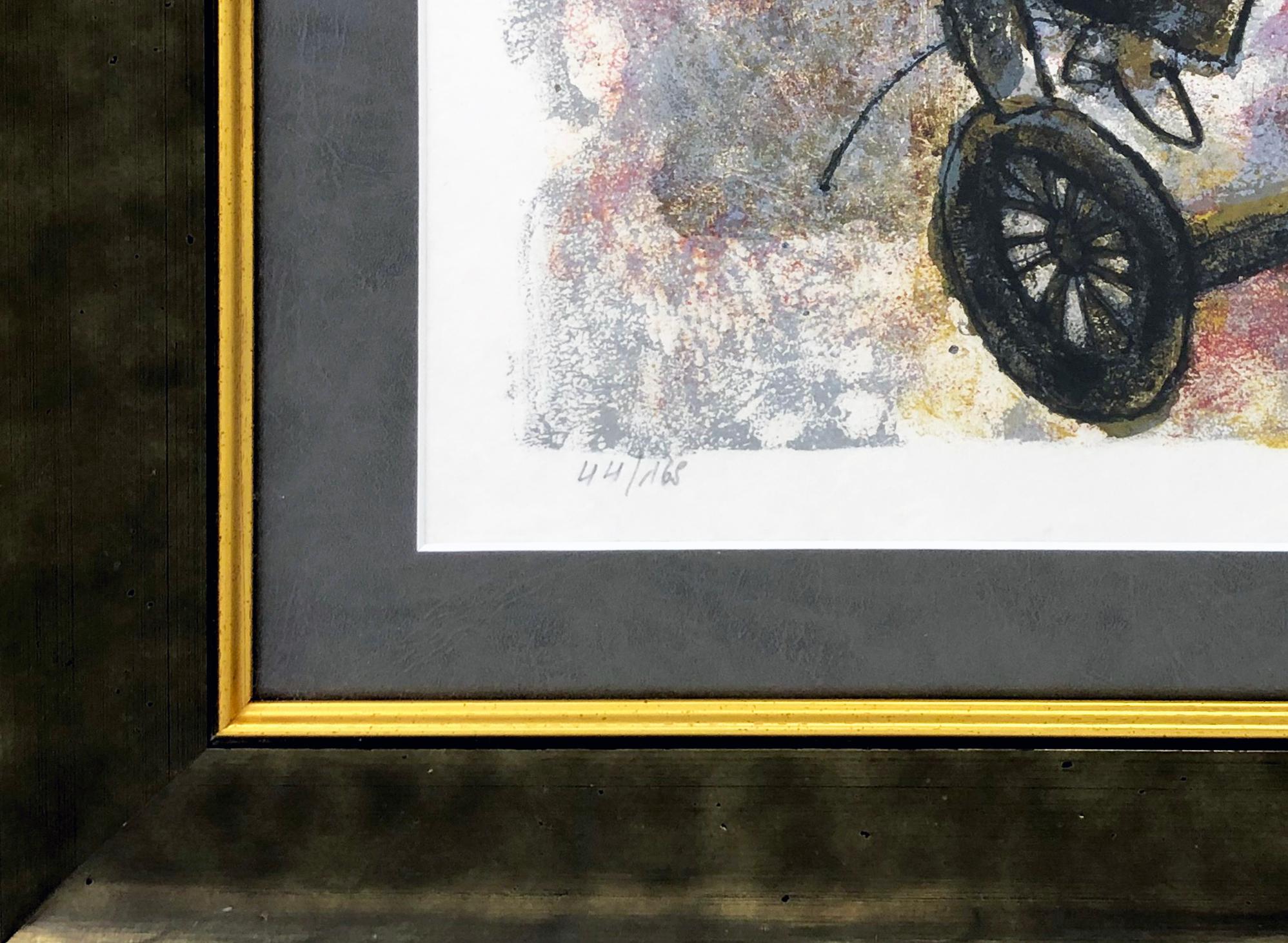 Lumiere Des Forains (framed hand signed lithograph) - Print by Théo Tobiasse