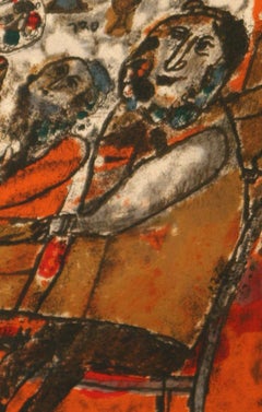 "Seder"  original artists proof signed lithograph by Theo Tobiasse