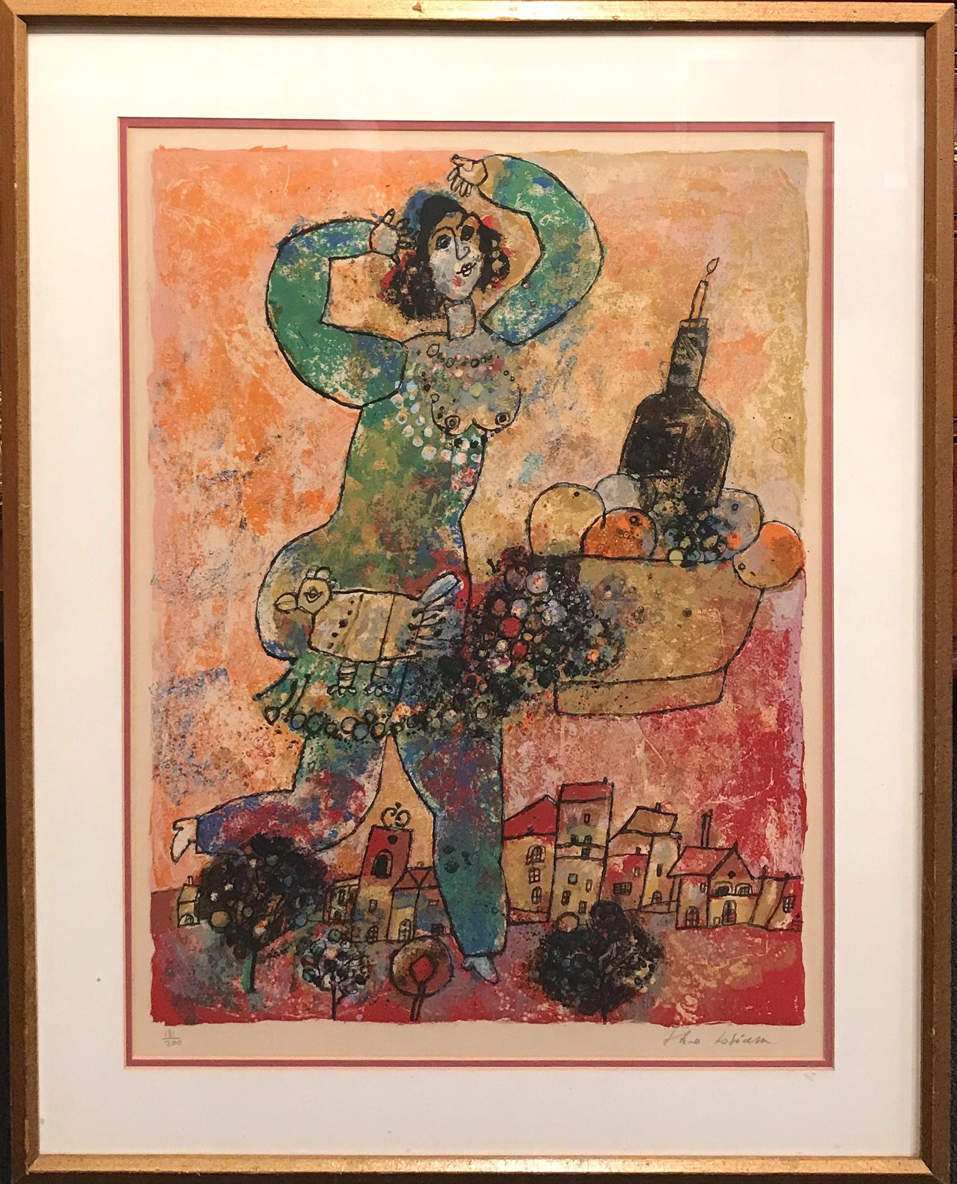 Théo Tobiasse Figurative Print - Song of Songs