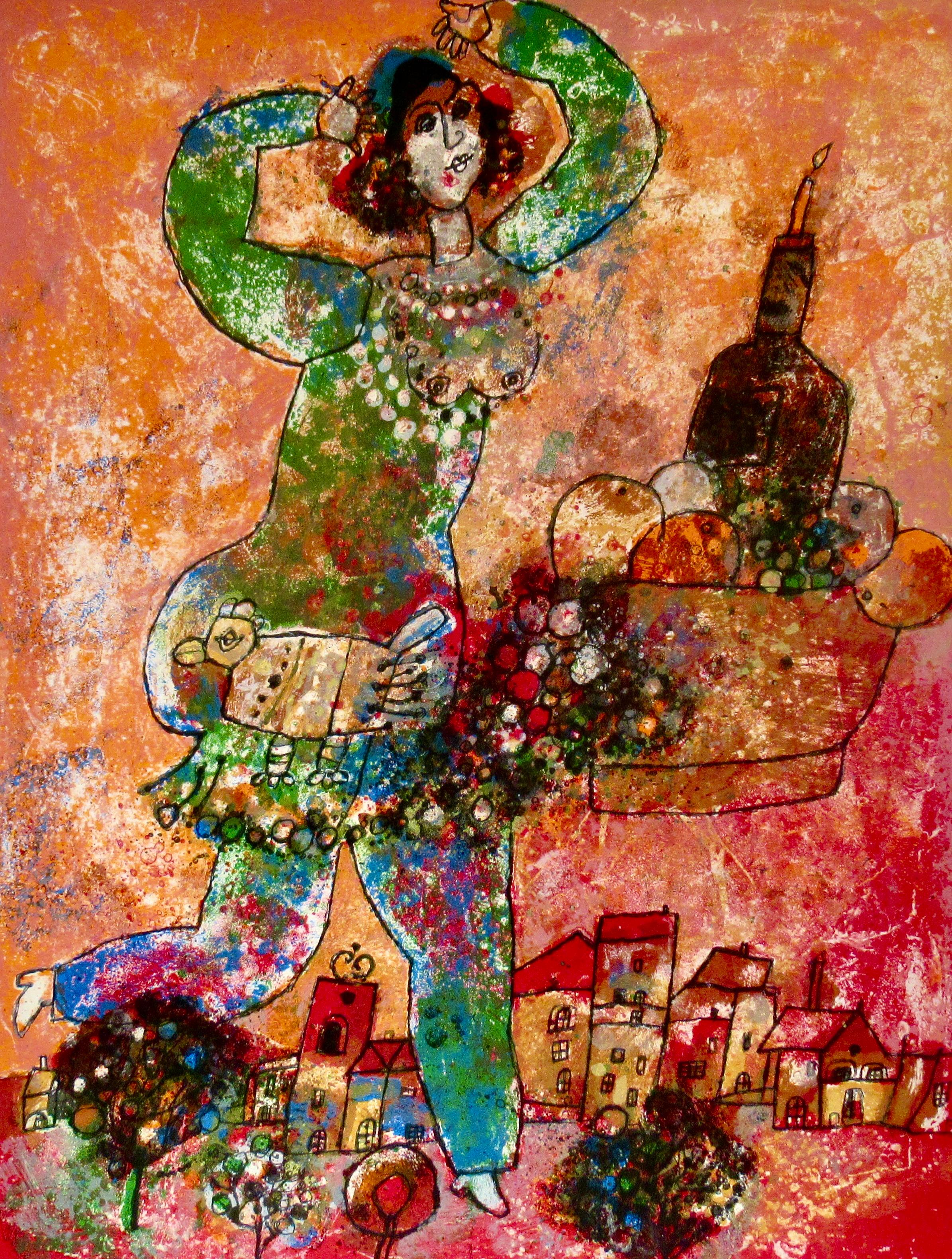 The Songs of Songs of King Salomons - Print by Théo Tobiasse