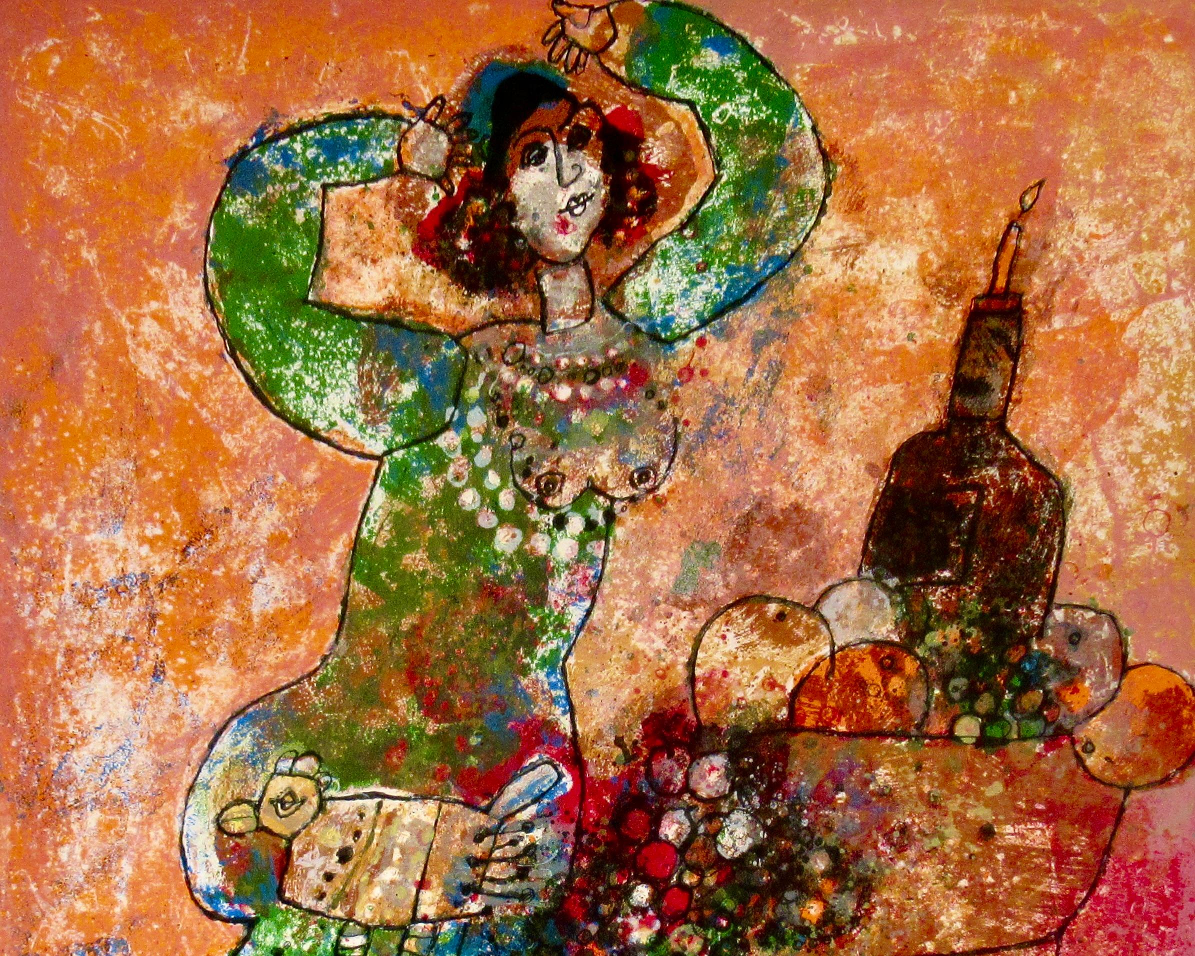 The Songs of Songs of King Salomons - Expressionist Print by Théo Tobiasse